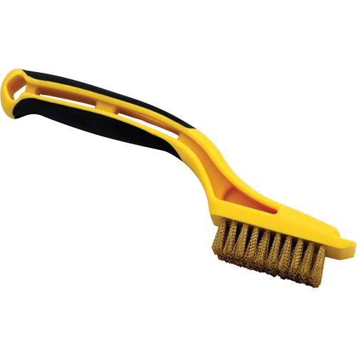 Mini-brosse, Laiton, 5 x 10 rangs de fils, Longueur 8-1/4" Sécurité Médic