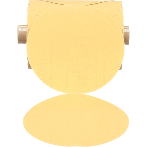 Disque abrasif dor&eacute; en rouleau de papier Stikit, 5" dia., Grain P180, Oxyde d'aluminium Sécurité Médic
