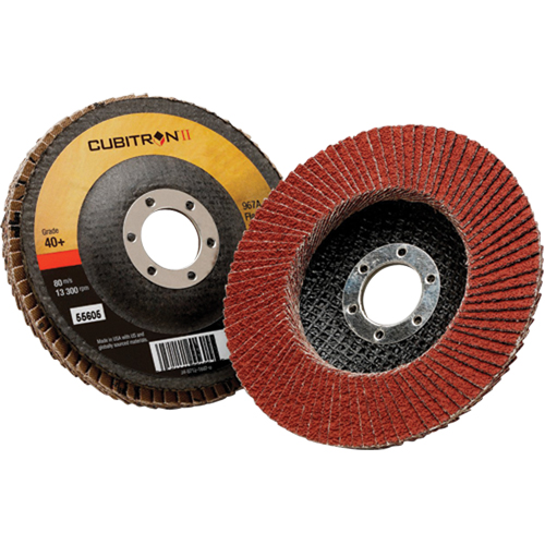 Disque &agrave; lamelles 967A T27 Cubitron II, 4-1/2" x 7/8", Type 27, Grain 40+, C&eacute;ramique Sécurité Médic