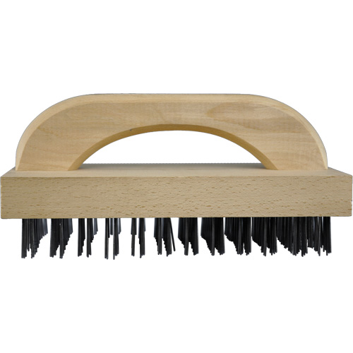 Flat Wire Butcher Block Brushes, Flat Steel Wire, 8 x 12 Wire Rows, 9" Long Sécurité Médic