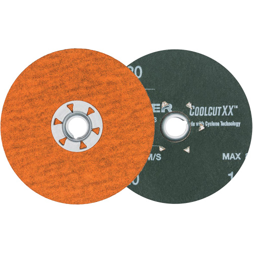 Disque de sablage Coolcut XX, 4-1/2" dia., Grain 120, C&eacute;ramique Sécurité Médic