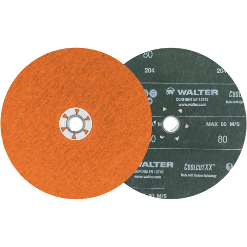 Disque de sablage Coolcut XX, 7" dia., Grain 80, C&eacute;ramique Sécurité Médic
