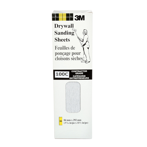 Tri-M-ite Fre-Cut Die -Cut Drywall Sheet, 11-1/4" x 3-5/16", 100 Grit, Silicon Carbide Sécurité Médic