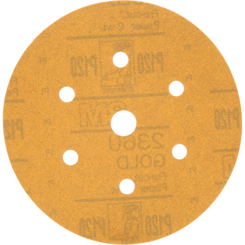 Hookit Dust-Free Sanding Disc, 6" Dia., P120 Grit, Aluminum Oxide, C-Weight Sécurité Médic