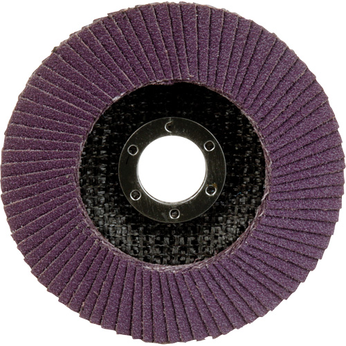 Disque &agrave; lamelles &agrave; changement rapide 769F, 4-1/2" x 7/8", Type 27, Grain 80+, C&eacute;ramique Sécurité Médic