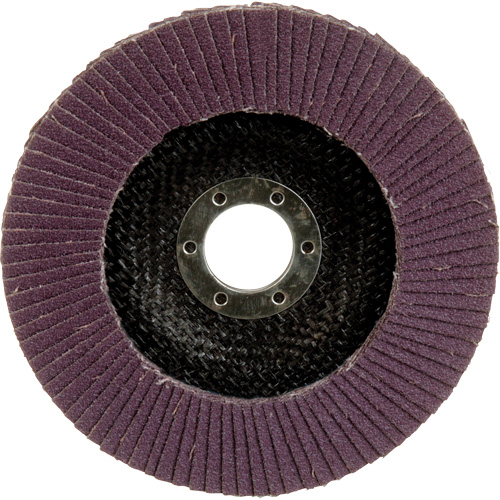 Disque &agrave; lamelles &agrave; changement rapide 769F, 5" x 7/8", Type 27, Grain 80+, C&eacute;ramique Sécurité Médic