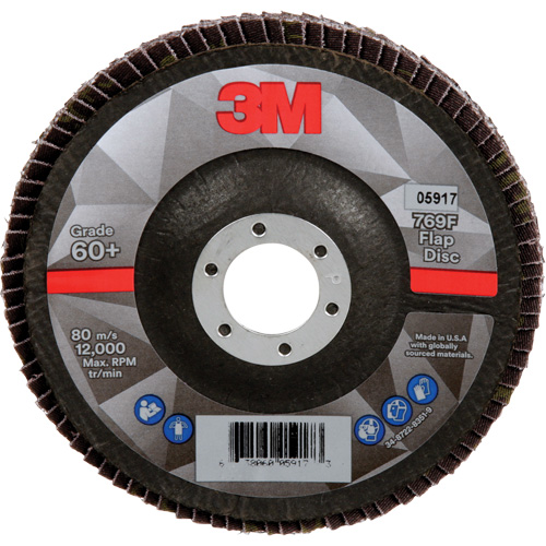 769F Quick Change Flap Disc, 5" x 7/8", Type 29, 60+ Grit, Ceramic Sécurité Médic