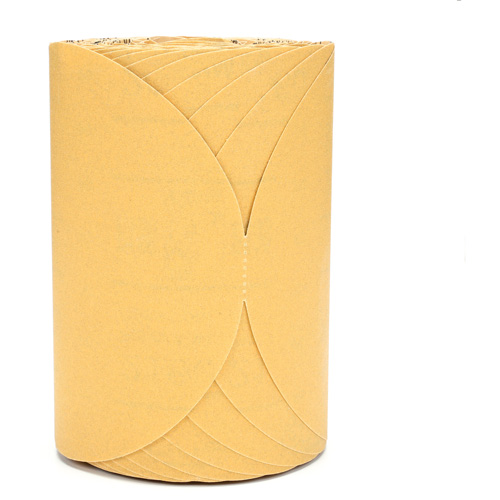Stikit Gold Paper 216U Disc Roll, Aluminum Oxide, 6" W x 87' L, P180 Grit Sécurité Médic