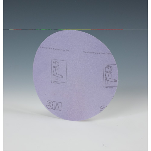 Disque avec pellicule de support 360L Hookit, 5" dia., Grain P220, Oxyde d'aluminium Sécurité Médic