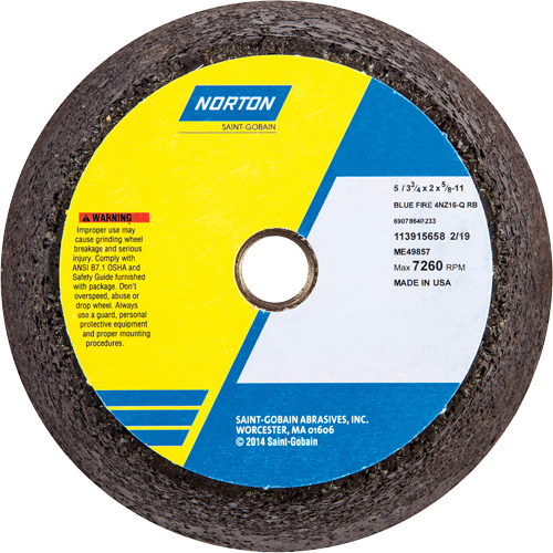 BlueFire&reg; Non-Reinforced Portable Snagging Wheel Sécurité Médic