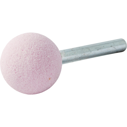 Vitrified Bond Mounted Point, A25, Aluminum Oxide, 1" Dia., 1" L, 80 Grit Sécurité Médic
