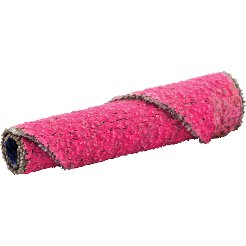 R982 Cartridge Roll, 80 Grit, 1/4" Dia., Ceramic Alumina, 1-1/2" L, 1/8" Arbor Sécurité Médic