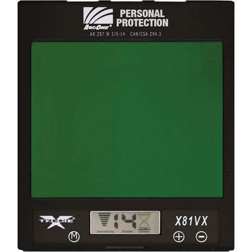 ArcOne&reg; Xtreme Auto-Darkening Lense, 4-1/2" W x 5-1/2" H Viewing Area, For Use With Xtreme&reg; Sécurité Médic