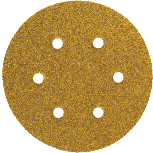 Gold Reserve A296 Paper Hook & Loop Vacuum Disc, 5" Dia., P220/Fine Grit, Aluminum Oxide, C-Weight Sécurité Médic