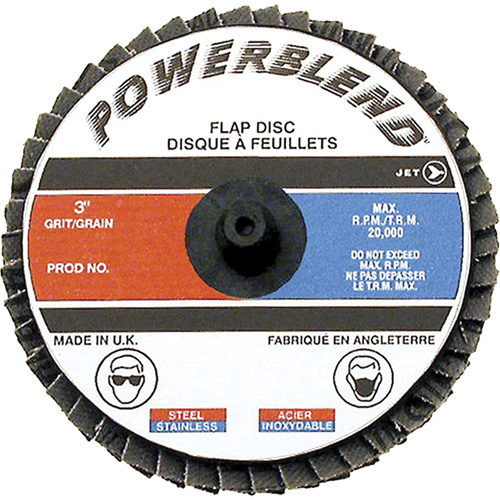 Powerblend Roll-On Flap Disc, 2" x Z60 Grit Sécurité Médic