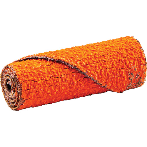 Cartridge Roll, 60 Grit, 1/2" Dia., Ceramic Alumina, 1-1/2" L, 1/8" Arbor Sécurité Médic