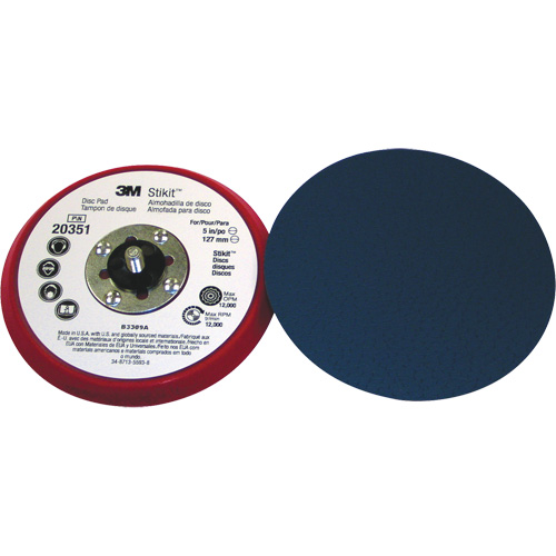 5" x 3/8" Stikit Low Profile Disc Pad 20351 Sécurité Médic