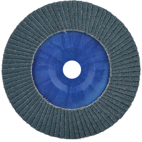 BlueFire Quick Trim Flap Disc, 7" x 7/8", Type 27, 40 Grit, Zirconia Alumina Sécurité Médic