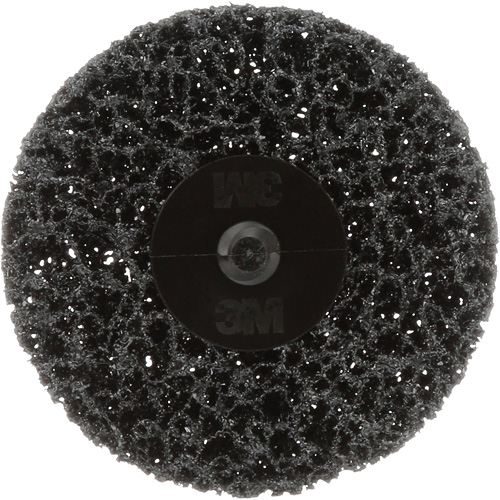 Disque de d&eacute;capage de rev&ecirc;tement Scotch-Brite Roloc 07461 CR- DH, 3" dia., Grain Extra grossier, Carbure de silicium Sécurité Médic