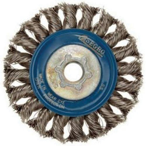 Roue compl&egrave;te de c&acirc;ble de torsion, Dia. 5", Fils 0,02", Arbre 5/8"-11, Acier inoxydable Sécurité Médic
