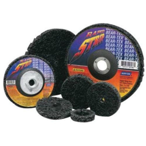 Disques non tiss&eacute;s &agrave; remplacement rapide pour d&eacute;capage Bear-Tex, 2" dia., Grain Extra grossier, Carbure de silicium Sécurité Médic