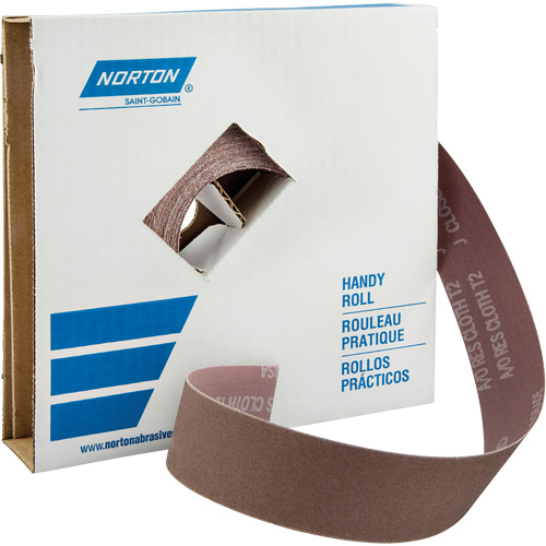Metalite&reg; K225 Shop Rolls, Aluminum Oxide, 1-1/2" W x 150' L, 40 Grit Sécurité Médic