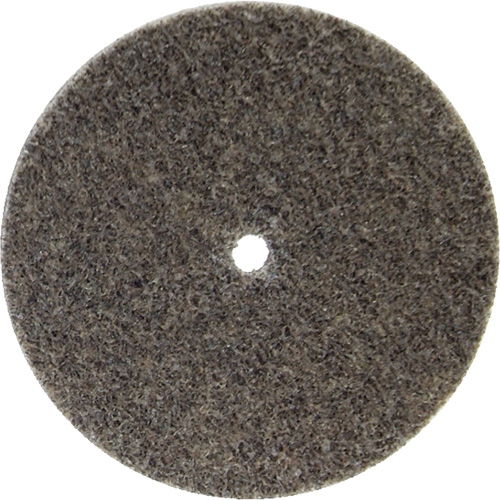 Disque unifi&eacute; non tiss&eacute; Bear-Tex, 3" x 1/4", Arbre de 3/8", Grain de Moyen, Oxyde d'aluminium Sécurité Médic