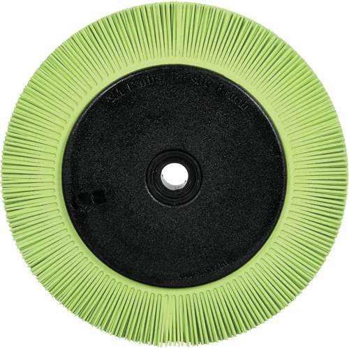 Scotch-Brite Type S Precision Radial Bristle Brush PN-RB with Flange, Ceramic, 50+ Grit, 8" Dia. Sécurité Médic