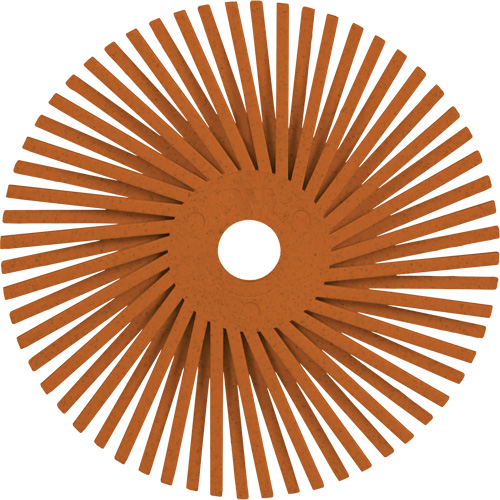 Scotch-Brite Type A Precision Radial Bristle Brush PN-RB, Ceramic, 80+ Grit, 3" Dia. Sécurité Médic