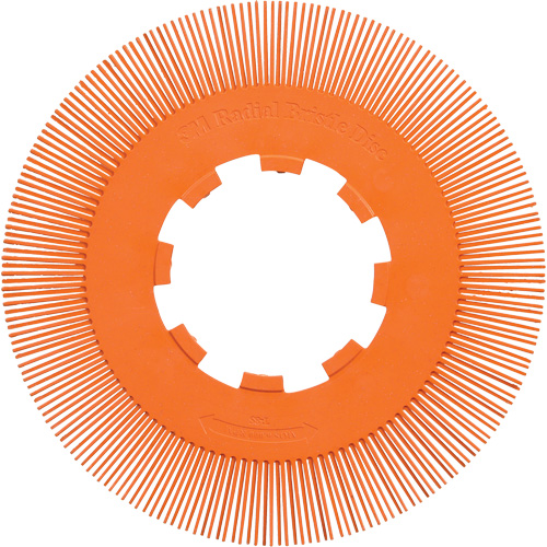 Scotch-Brite Type S Precision Radial Bristle Brush PN-RB without Adapter, Ceramic, 80+ Grit, 8" Dia. Sécurité Médic