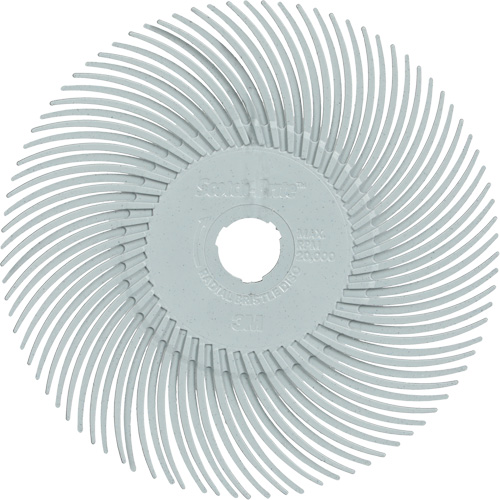 Scotch-Brite Type C Precision Radial Bristle Brush PN-RB, Ceramic, 120+ Grit, 3" Dia. Sécurité Médic