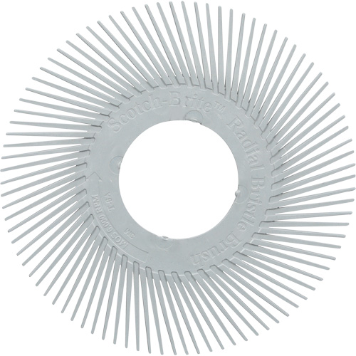Scotch-Brite Type A Precision Radial Bristle Brush PN-RB without Adapter, Ceramic, 120+ Grit, 6" Dia. Sécurité Médic