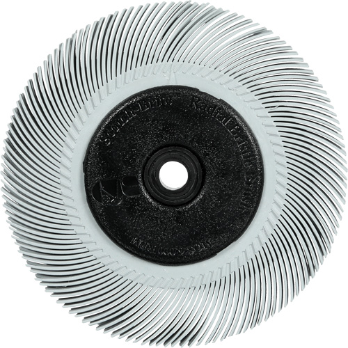 Scotch-Brite Type C Precision Radial Bristle Brush PN-RB with Adapter, Ceramic, 120+ Grit, 6" Dia. Sécurité Médic