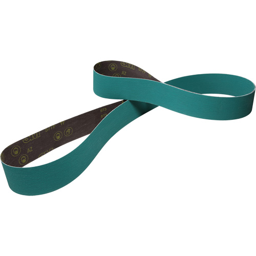 Courroie de ponçage en tissu, 3/4" la x 18" lo, Alumine de zirconium, Grain 40 Sécurité Médic