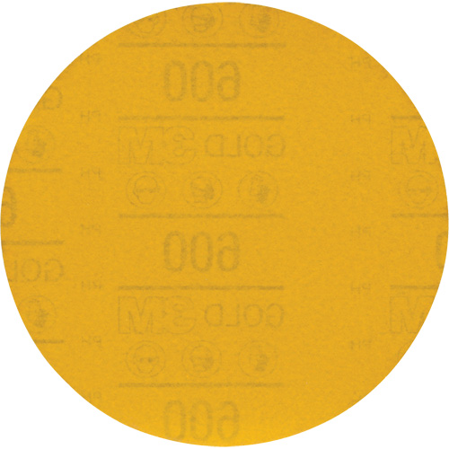 Hookit Gold Abrasive Disc 09260, 6" Dia., 600 Grit, Aluminum Oxide, C-Weight Sécurité Médic