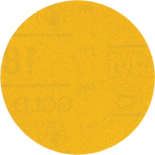 Hookit Gold Abrasive Disc, 09213, 3" Dia., 180 Grit, Aluminum Oxide, C-Weight Sécurité Médic