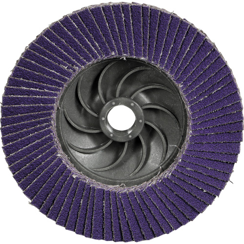 Disque &agrave; lamelles conique 1169F Cubitron 3 &agrave; changement rapide, 4-1/2" x 5/8"-11, Type T29, Grain 80+, C&eacute;ramique Sécurité Médic