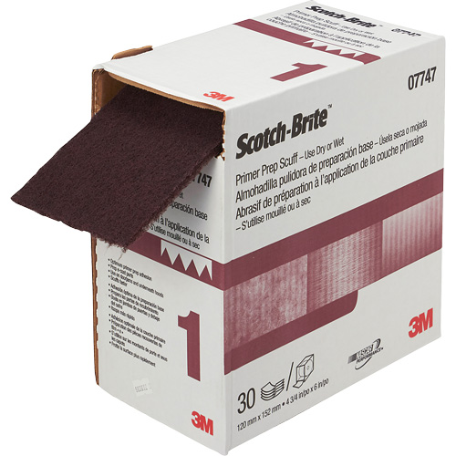 Scotch-Brite Primer Prep Scuff, VFN, 4-3/4" x 180", Aluminum Oxide Sécurité Médic