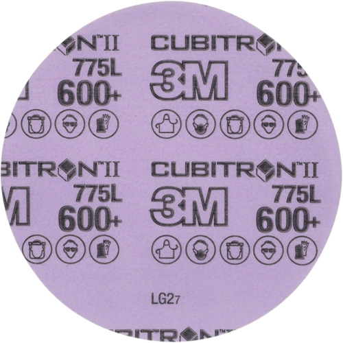 Cubitron II Hookit Film Disc, 5" Dia., 600+ Grit, Ceramic, 3 mil Sécurité Médic