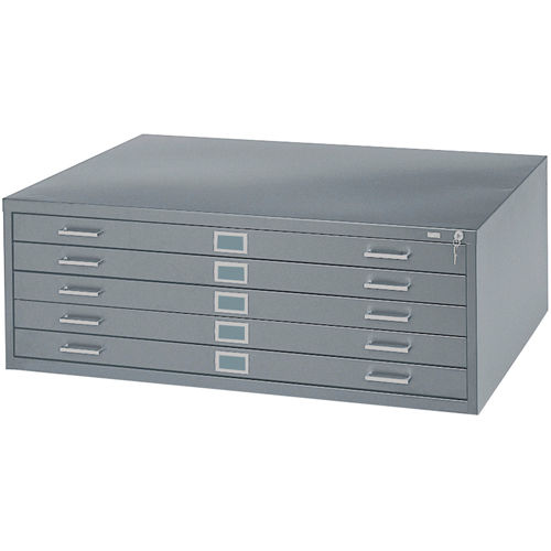 Steel Plan Files, 5 Drawers, 40-3/8" W x 29-3/8" D x 16-1/2" H Sécurité Médic