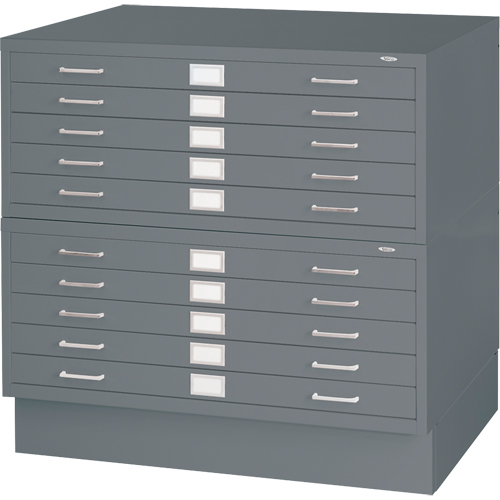Steel Plan Files, 5 Drawers, 40-3/8" W x 29-3/8" D x 16-1/2" H Sécurité Médic
