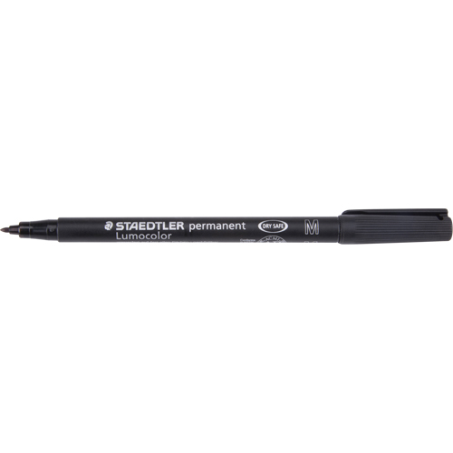 Lumocolor&reg; Permanent Marker, Black, Medium Tip Sécurité Médic