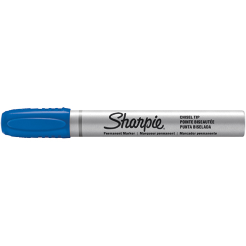 Permanent Markers - Berol Liquid Tip, Blue, Chisel Tip Sécurité Médic