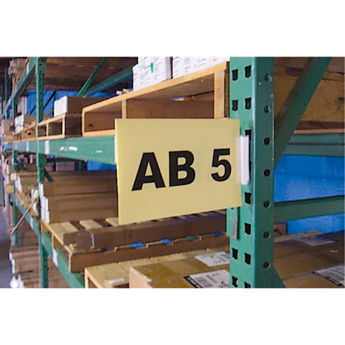 Slip 'N Stik Snap-On Warehouse Aisle Sign Kits, 11" x 8-1/2", Plastic Sécurité Médic