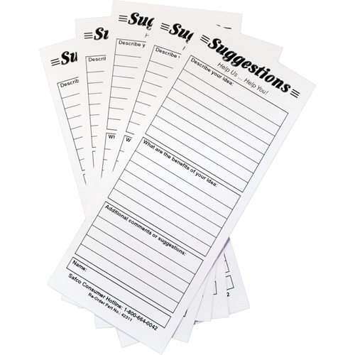 Boîtes &agrave; suggestions - Cartes de suggestions, 25 cartes/pqt Sécurité Médic