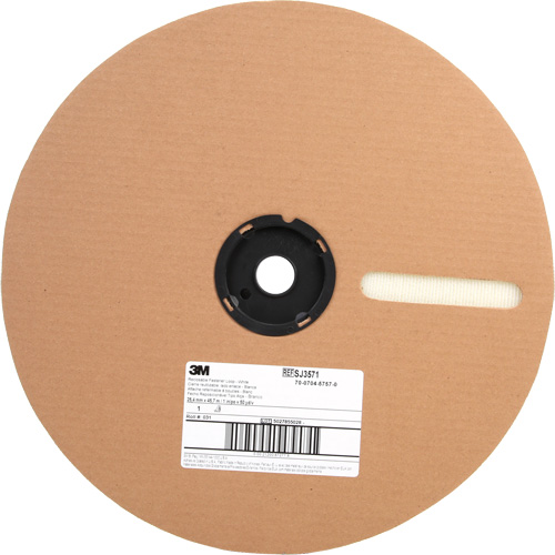 Attache, Boucle, 50 vg x 1", Adh&eacute;sif, Blanc Sécurité Médic