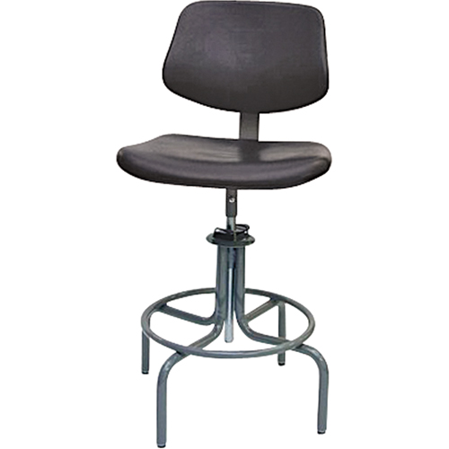 600 Series Rectangular Stool with Back , Mobile, Adjustable Height, 250 lbs. Capacity Sécurité Médic