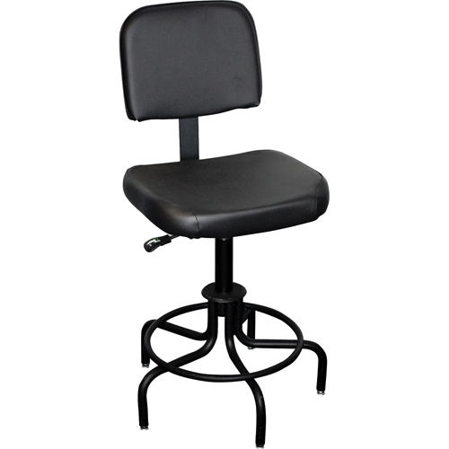 6000 Series Stool with Back, Stationary, Adjustable Height, 250 lbs. Capacity Sécurité Médic