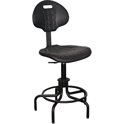Tabouret avec dossier de s&eacute;rie 6000, Stationnaire, Ajustable Hauteur, Capacit&eacute; 250 lb Sécurité Médic