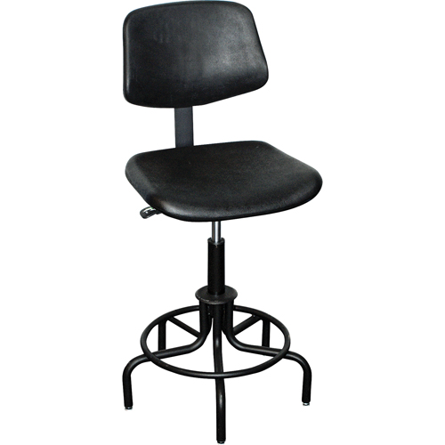 6000 Series Stool with Back, Stationary, Adjustable Height, 250 lbs. Capacity Sécurité Médic